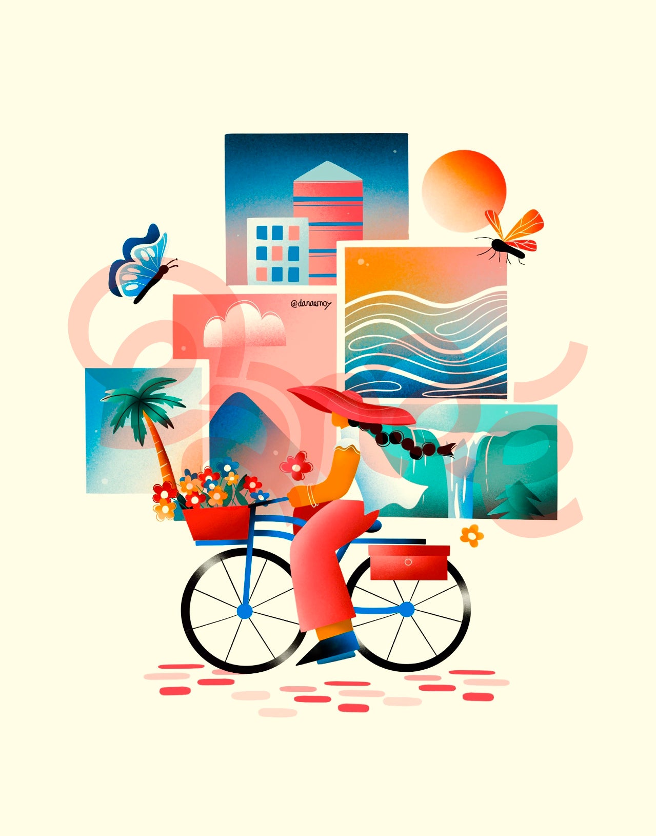 Affiche Souvenirs de voyages