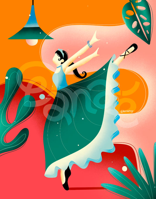 Affiche La danseuse Amoureuse