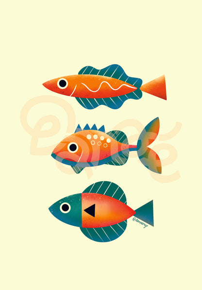 Affiche Poissons